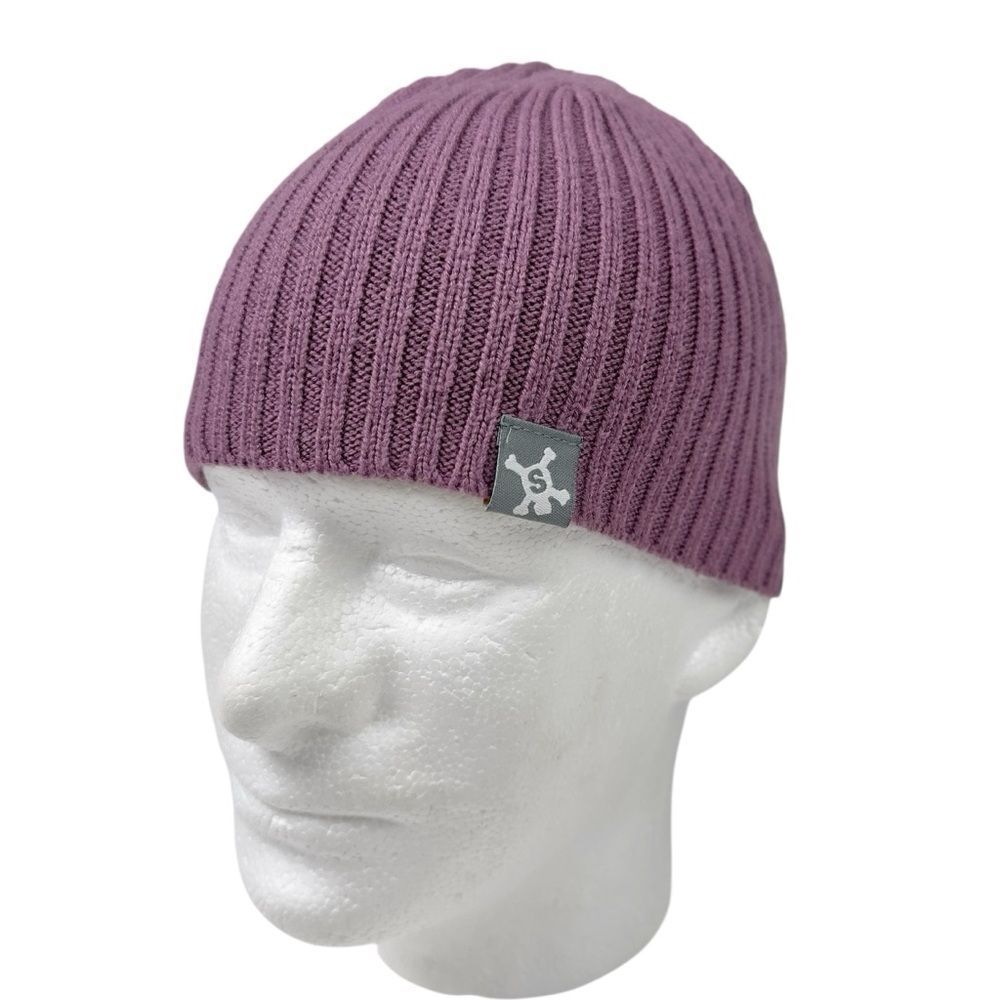 Stussy Skullcap Beanie Purple S/M Vintage Y2K